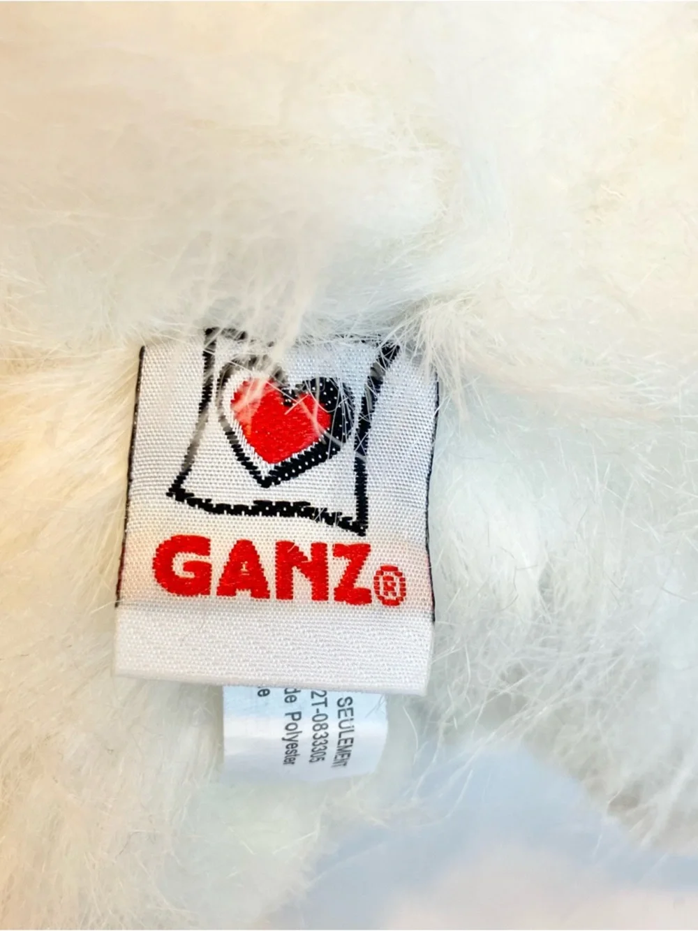 Ganz Webkinz HM110 PERSIAN‎ CAT White Plush Kitty Cat Stuffed Animal NO CODE